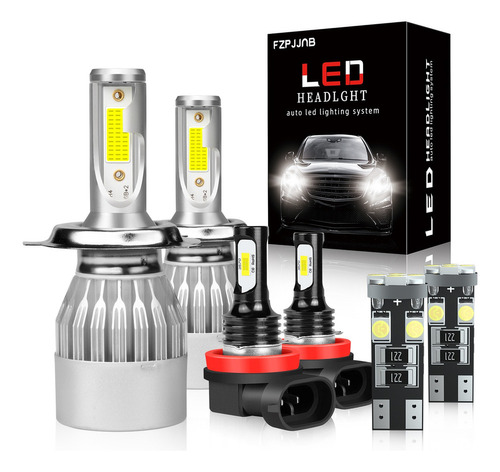 Fwefww Bombillas Led Antiniebla Para Faros Delanteros H4 De