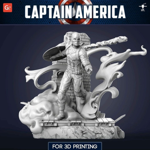 Archivo Stl Impresión 3d - Captain America Gambody 1
