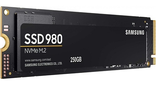 SSD de disco sólido Samsung 980 250 GB Nvme M.2 Pcie 3.0 M-key Mz-V8v250