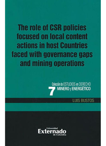 Libro.- The Role Of Csr Policies Focused On Local Content Ac