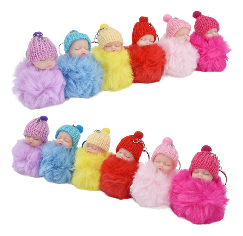 Llavero Con Forma De Muñeco Para Bebé Dormido, 12 Unidades,