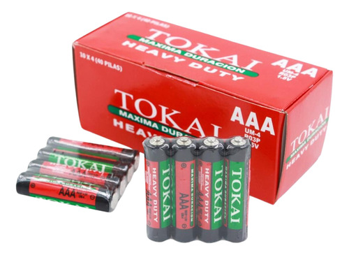 Pilas Alcalinas Aaa 1.5v Tokai Pack 4 Pilas