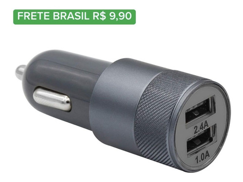 Carregador Veicular 2 Portas Usb 2.4 Geonav Es24ch Lm1