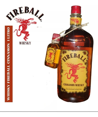 Whisky Fireball Cinnamon Litro - mL a $175