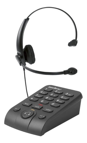 Telefone Headset Hsb-50 Com Base Discadora Intelbras Hsb50