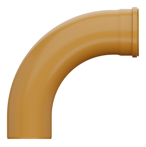 Kit - Curva Pvc/ocre Coletor Esgoto 90º Pb Je 150mm - 8pçs