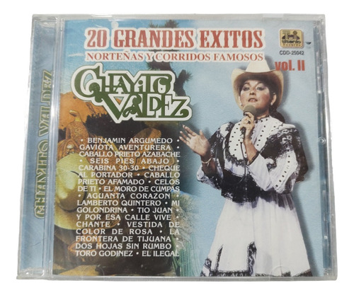 Chayito Valdez 20 Grandes Exitos Vol.ii Cd