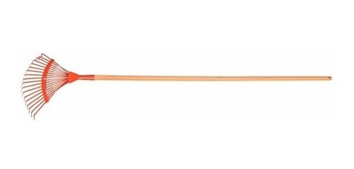 Vassoura De Jardim Metálica Fixa 18 Dentes Cabo 120cm 77836/