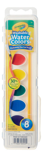 Crayola Acuarelas Lavables 8 Ea (paquete De 24)