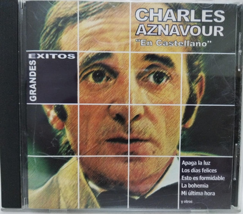 Charles Aznavour  Grandes Exitos  En Castellano  Cd