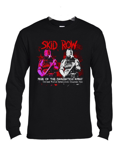 Polera Ml Skid Row Rise Of The Damnation  2 Rock Abominatron