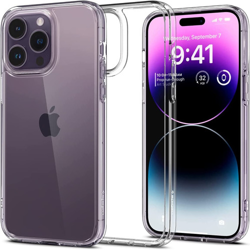 Imagen 1 de 3 de Forro iPhone 14 Pro / Plus / Pro Max Transparante Esquinas