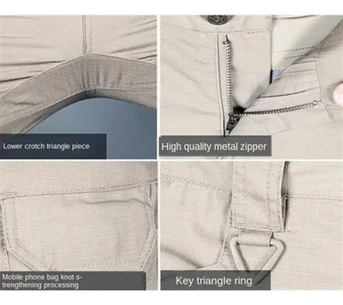 Impermeable Policía Militar Táctica Pantalones Cortos, Ix7