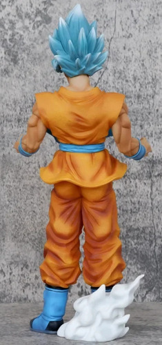 Estátua Goku Super Sayajin Blue + Cabeça Ssj 2 Dbz 30cm. (Usado)
