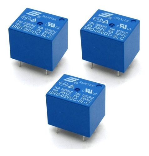 Pack 3pcs Relé Electromecánico Srd-05vdc-sl-c 5v [ Max ]