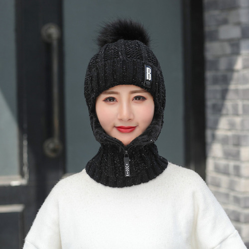 Conjunto De Gorro Y Bufanda De Punto Para Invierno, Bufanda