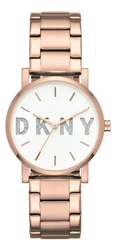 Reloj Dama Dkny Ny2654 Color Oro Rosado De Acero