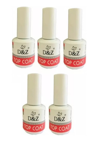 Kit 5 Top Coat Selante D&z Branquinho Do Poder Atacado Dz