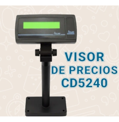 Visor De Precios Aclas Cd5240