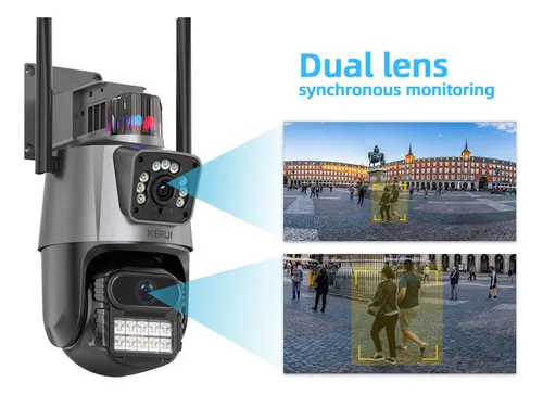 Cámara De Vigilancia Wifi Con Doble Cámara P11 Pro, 8 Mp, Ex