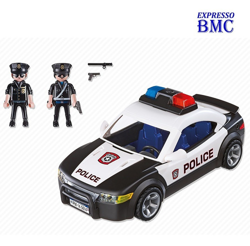 Carro De Polícia Com 30 Peças Original Playmobil 5614 30 Patrulha Policial