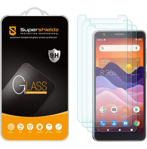 Protector De Pantalla Para Zte Avid 579 Templado 3 Piezas