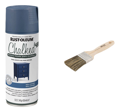 Pintura En Spray Tizada Azul Costeño 340gr Rust Oleum