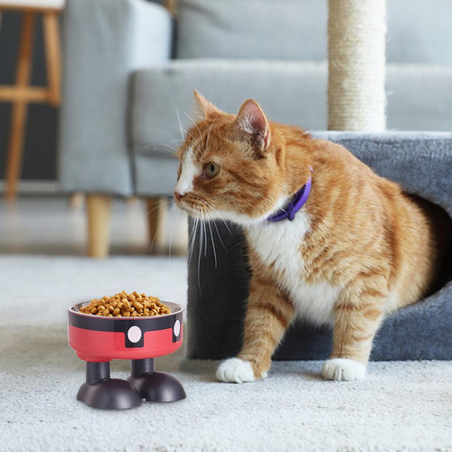 M Tazón Alto De Comida Para Gatos Tazón Elevado De Comida