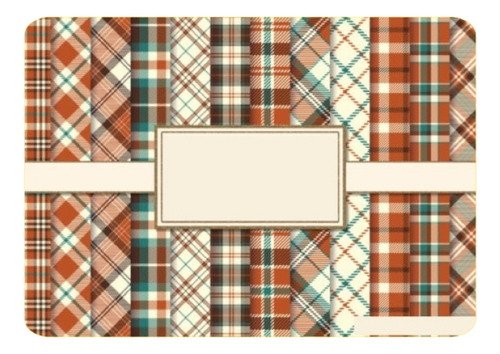 Papeles Digitales Escoceses Tartan Marrón 18802760