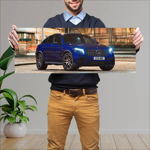Cuadro 30x80cm Auto 2017 Mercedes Amg Glc 63 S C 789