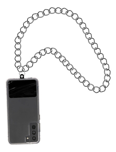 Cadena Metal Niquel Colgante + Adaptador Funda Celular