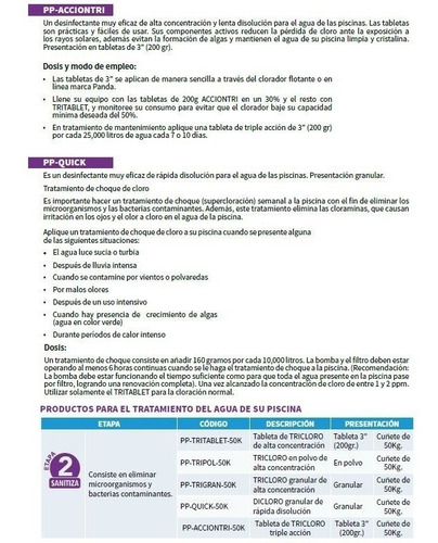 Tricloro En Tabletas De Triple Acción Pp-acciontri-8kg