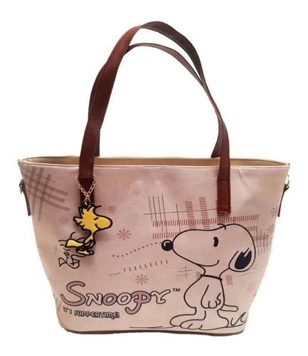 Imagen 5 de 8 de Bolsa Dama Snoopy Suppertime Emilio Woodstoc Personajes Nyny