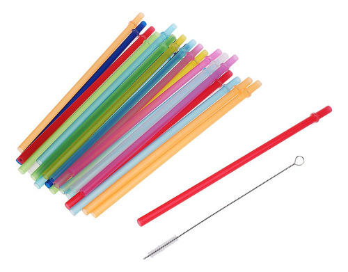D 50 Piezas Pajas Reutilizable Duro Bebidas + 2 Piezas