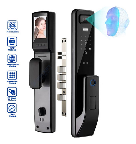 3d Face Recognition Smart Door Lock Security Camera Monitor