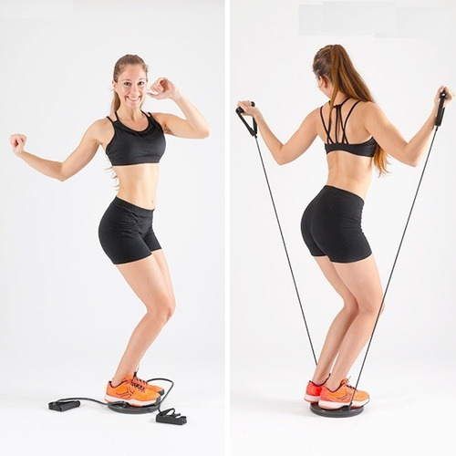 Imagen 3 de 8 de Disco Twister Con Bandas Para Modelar Cintura Fitness Gym