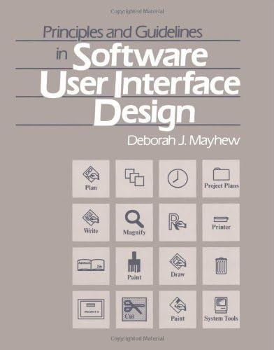 Libro: En Ingles Principles And Guidelines In Software User