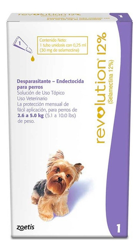 Revolution Pipeta Perro 2.6 A 5 Kg Protege Interna Externa