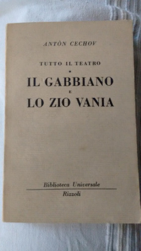 Anton Chejov - Tutto Il Teatro - Il Gabbiano - En Italiano