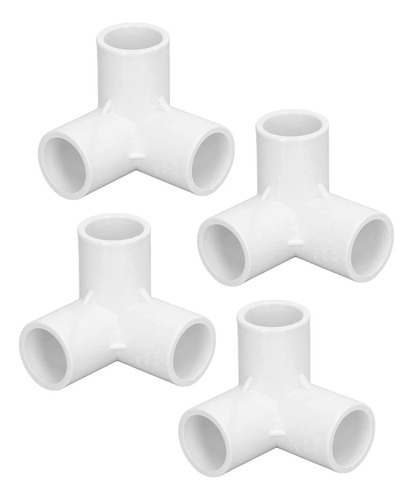 G Conector De Esquina En T De Pvc, 10 Piezas, 20 Mm De