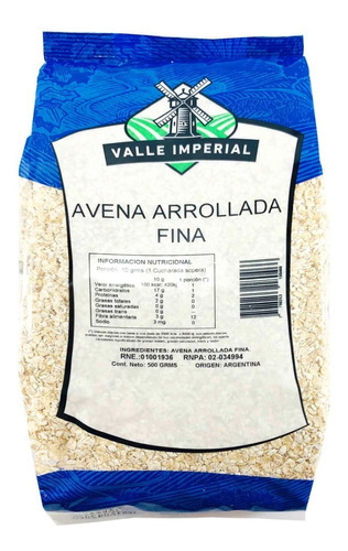 Avena Arrollada Fina 500 Gr