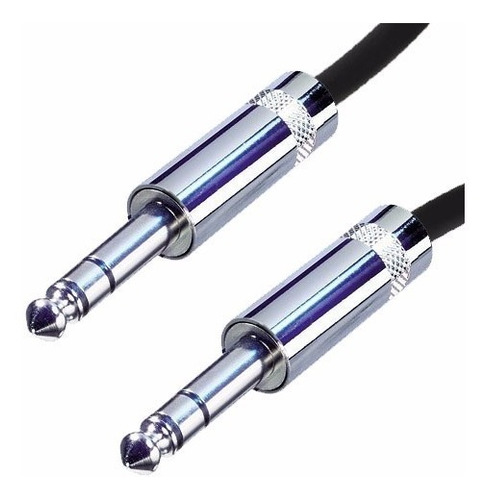 Imagen 3 de 10 de Cable Plug Plug Stereo Trs Neutrik Rean 6 Metros Cabtec