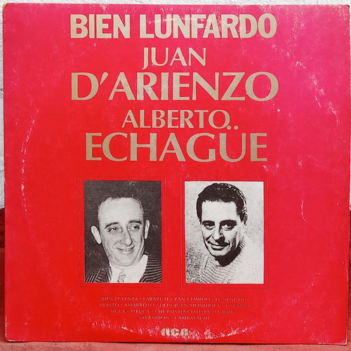 Juan Darienzo Y Alberto Echague - Bien Lunfardo - Vinilo