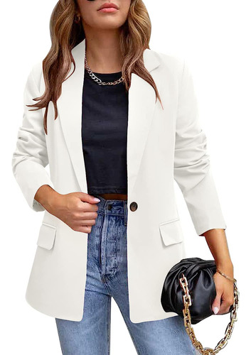 Chaqueta Blazer Casual Para Mujer Con Temperamento Y Corte A