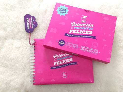 Cuaderno Diario. Bitácora/libro De Viajes. Fucsia. Promo.