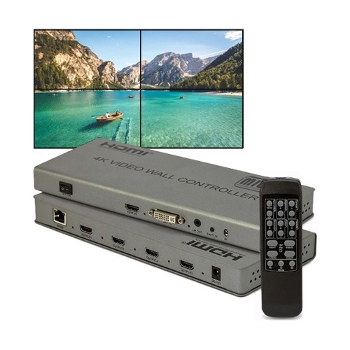 Controlador De Vídeo Wall 2x2 4k2k- Hdvw2x2