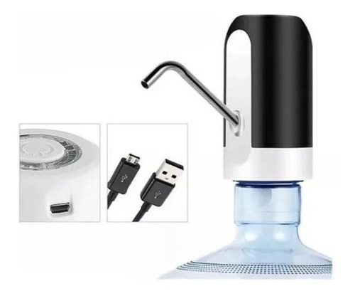 Bomba Dispensador Agua Electronico Recargable Usb Botellon