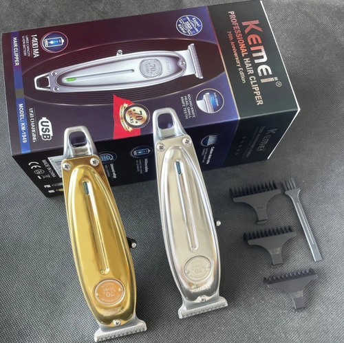 2 Perfiladoras De Cabello Profesional 100% Acero Plata + Oro Color Plateado