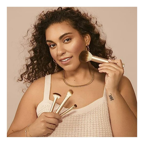 Real Techniques Au Naturale Kit De Brochas De Maquillaje,