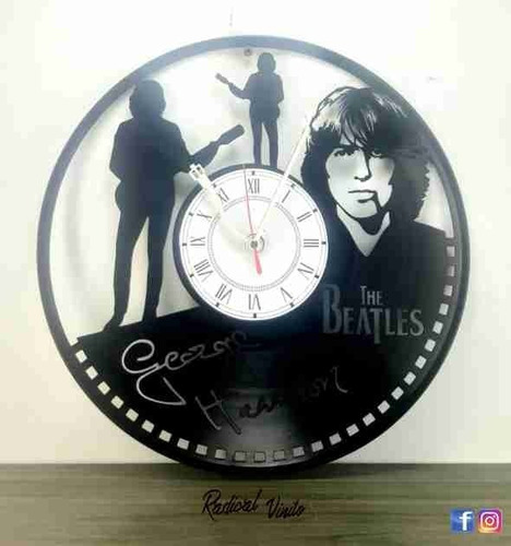 Reloj De Vinilo The Beatles George Harrison Decoracion